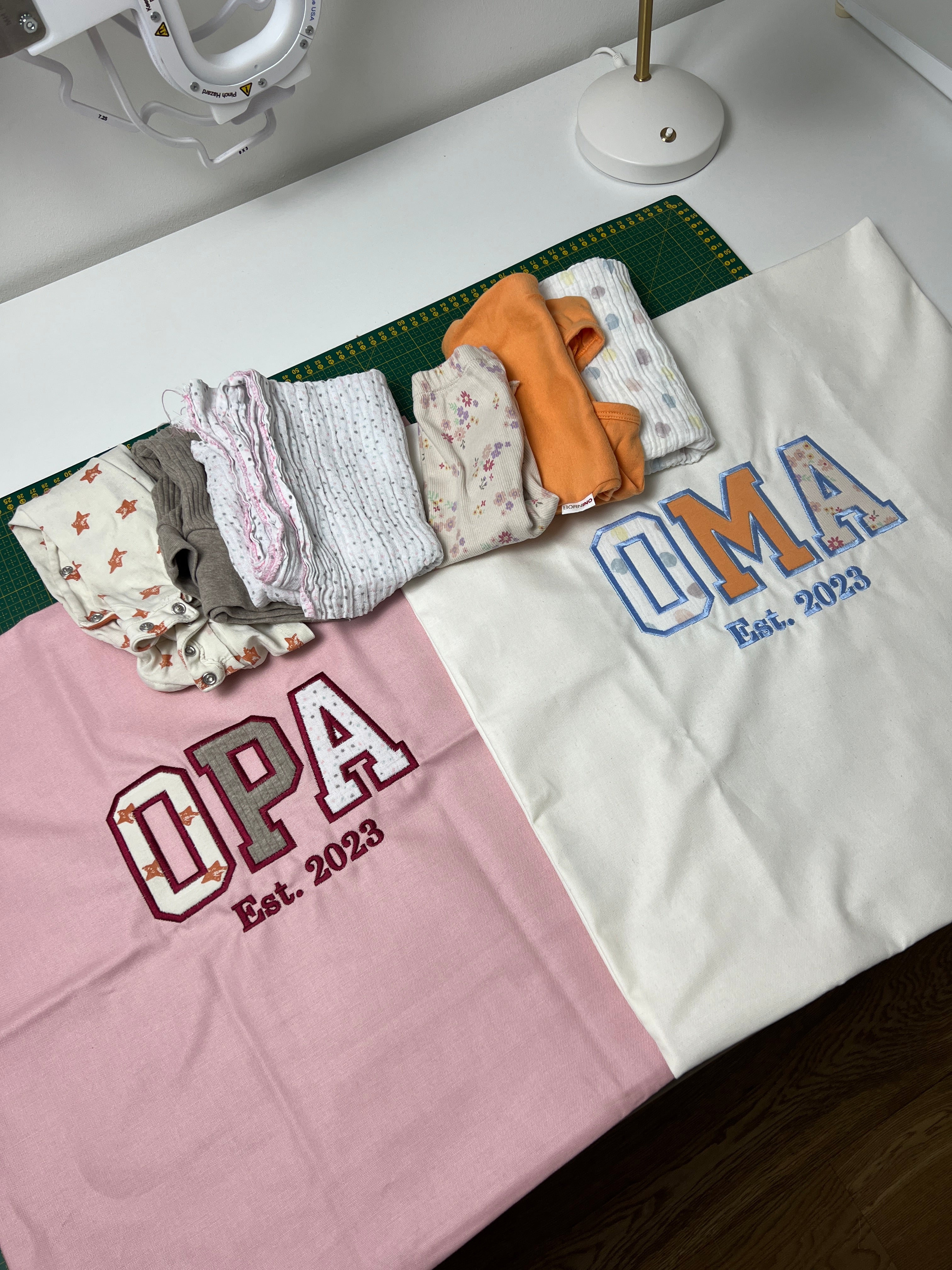 Personalizable sweatshirt, embroidered, individual, sustainable and ecological