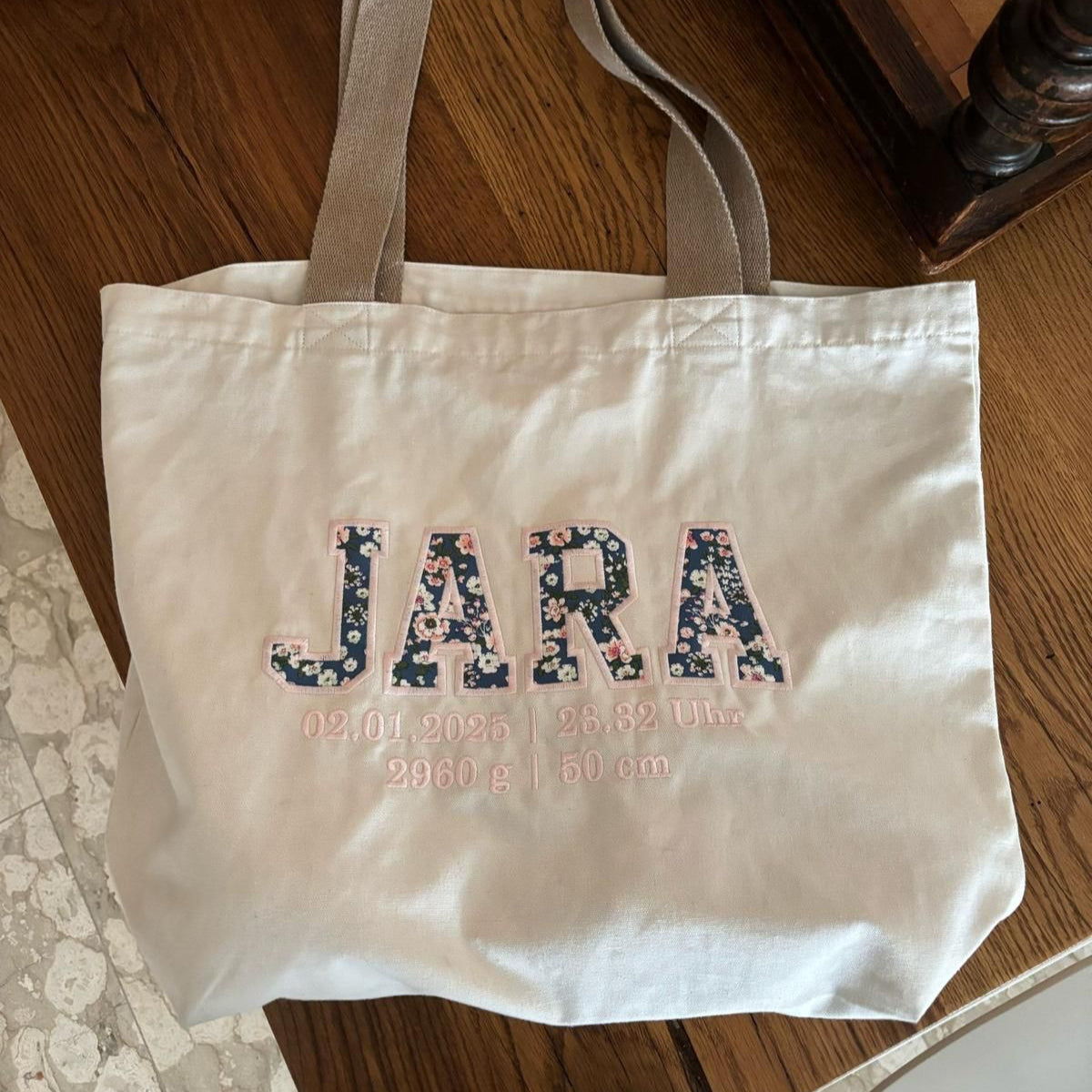 Erinnerungstasche aus Babykleidung