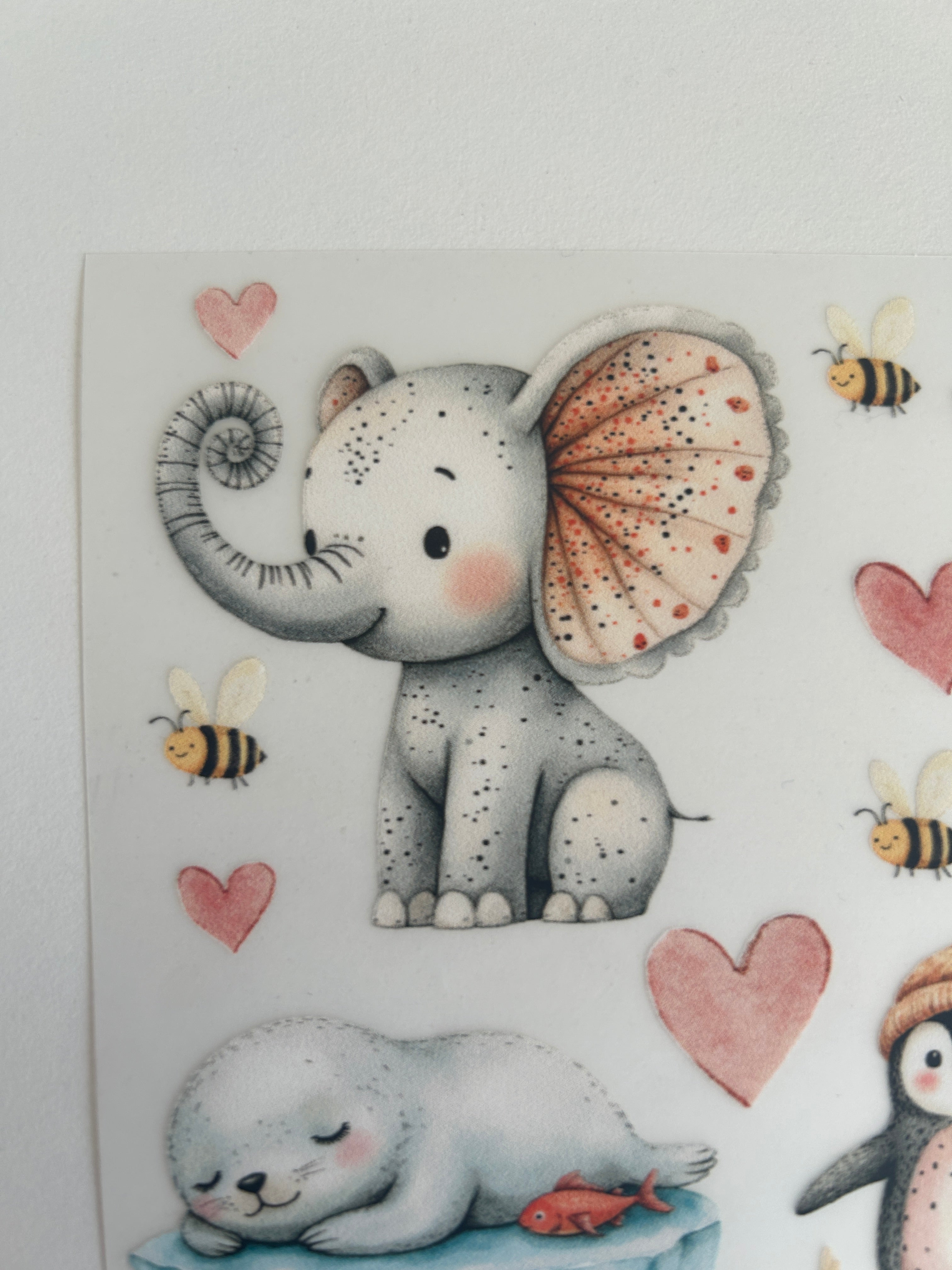 Boho Bügelbilder Zootiere – Löwe, Giraffe, Pinguin & mehr für Baby & Kind