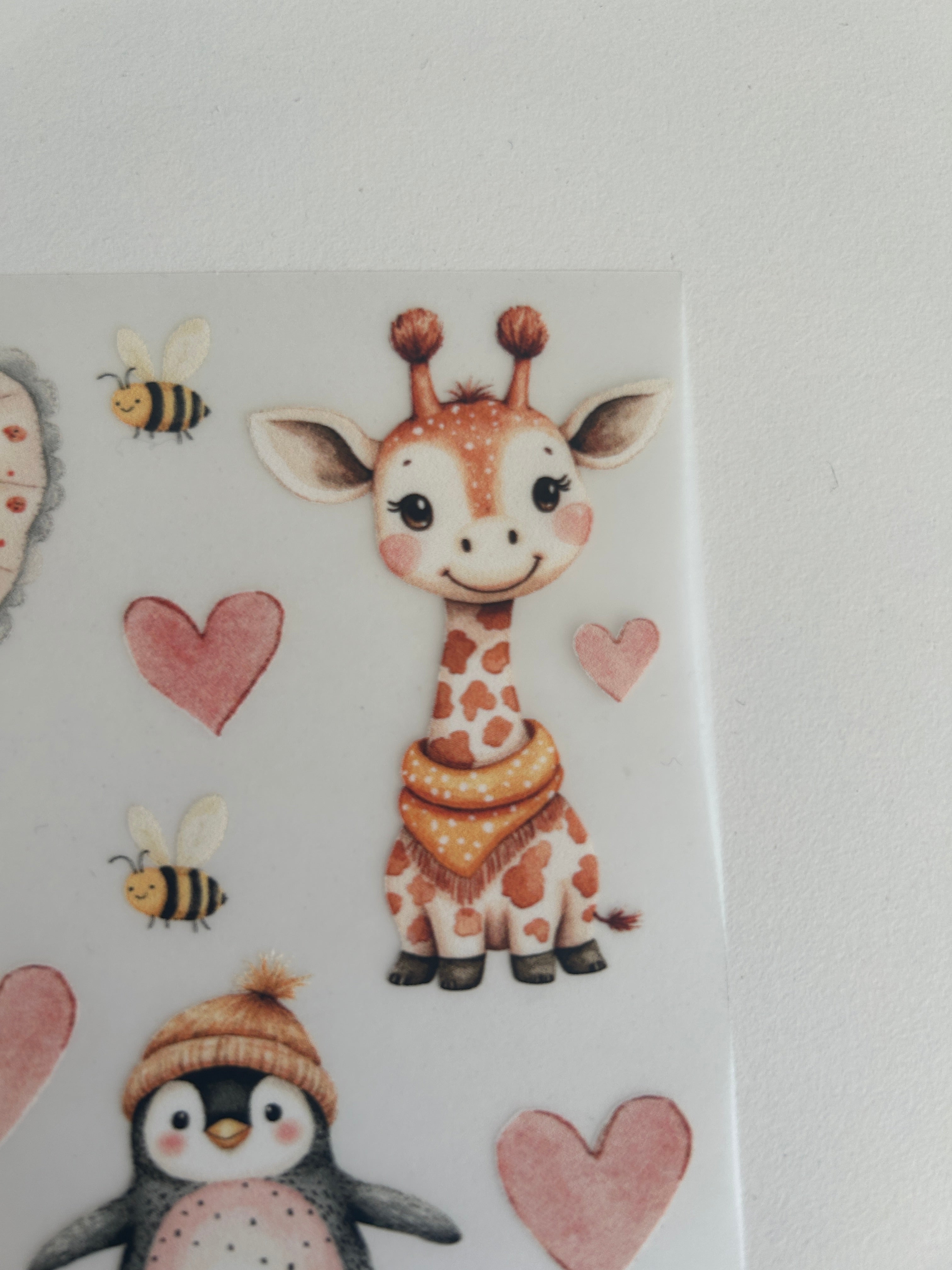 Boho Bügelbilder Zootiere – Löwe, Giraffe, Pinguin & mehr für Baby & Kind