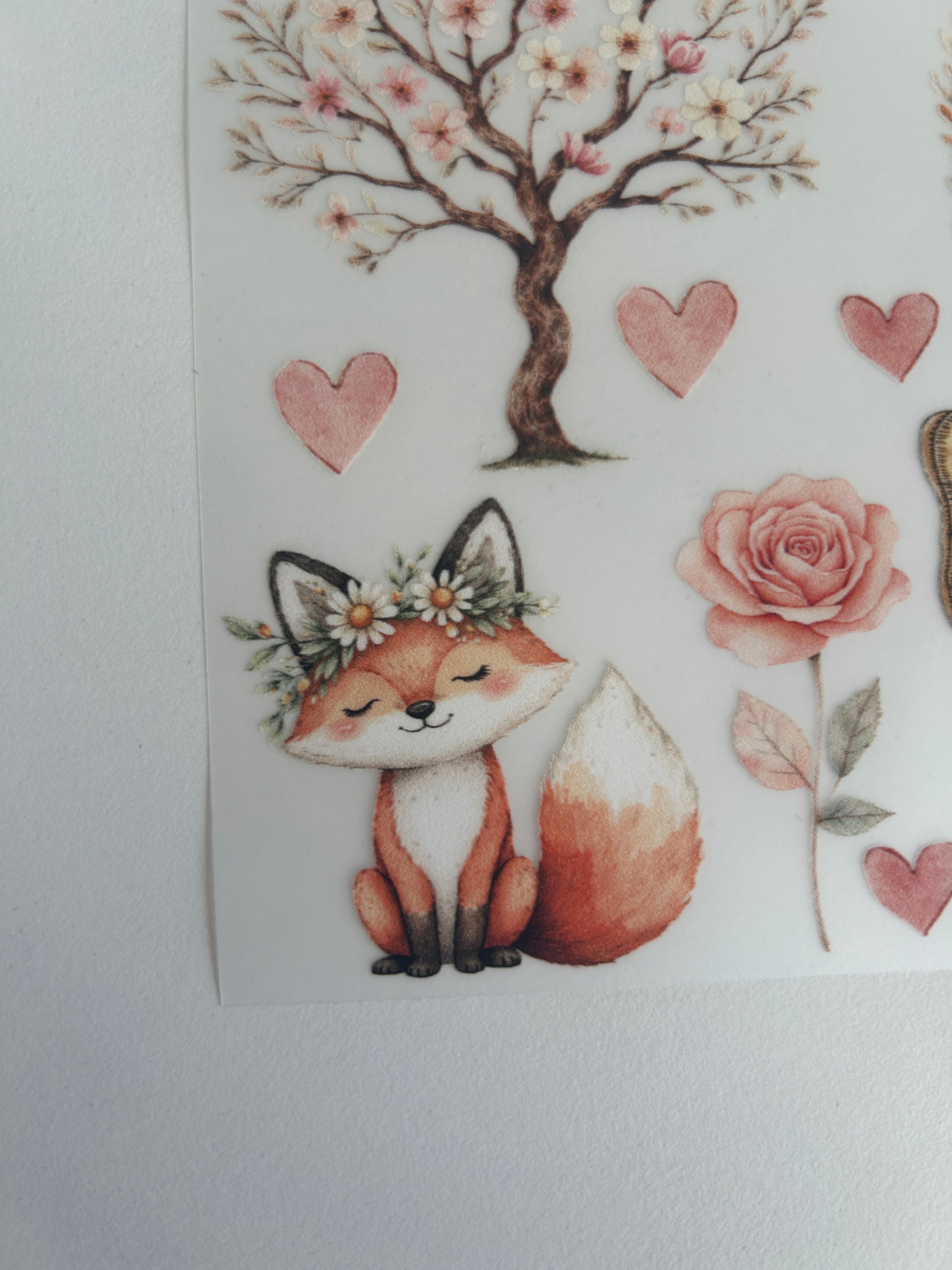 Boho Bügelbilder Waldtiere – Hase, Eichhörnchen & Schmetterling im Naturstil