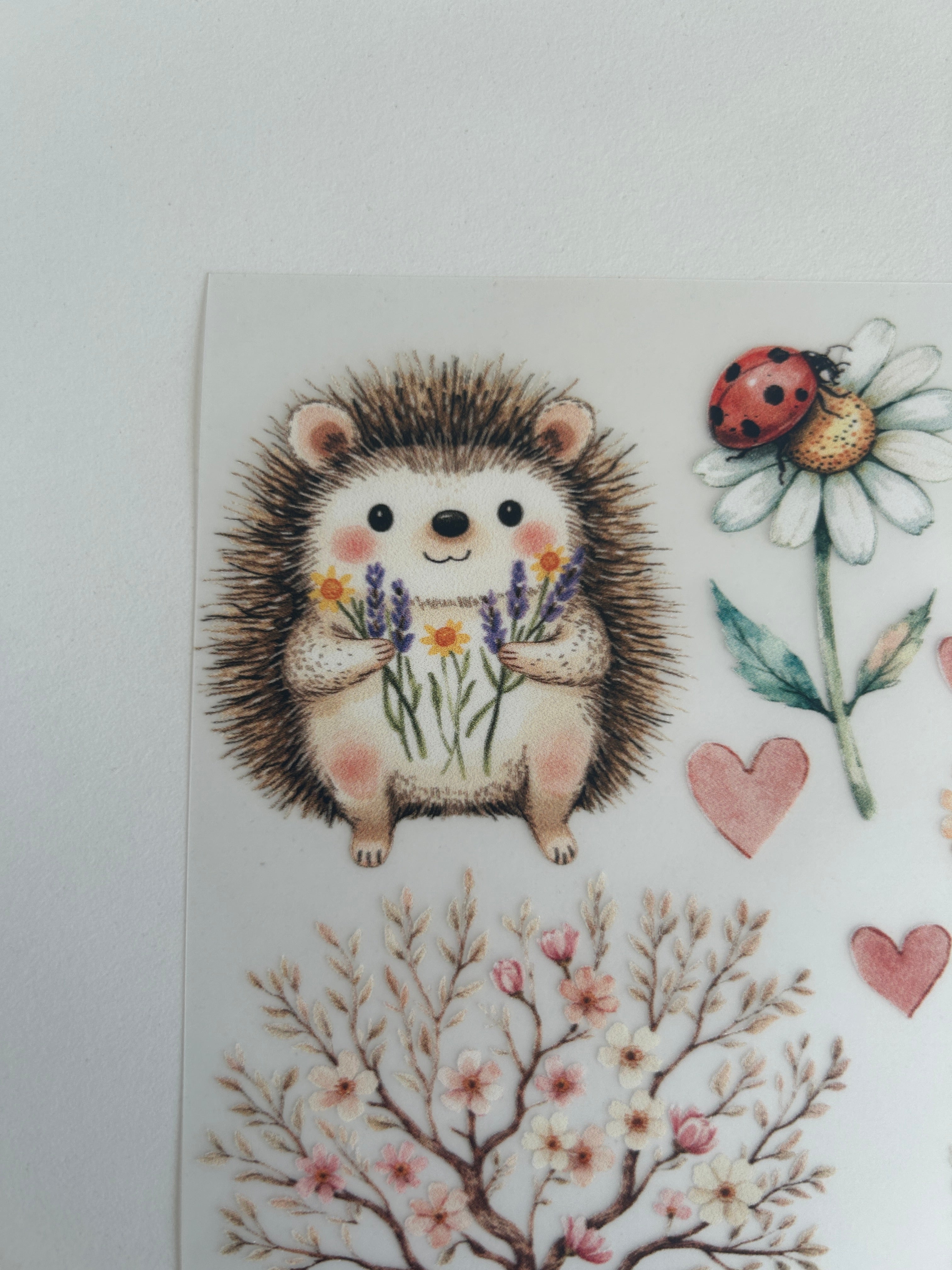 Boho Bügelbilder Waldtiere – Hase, Eichhörnchen & Schmetterling im Naturstil