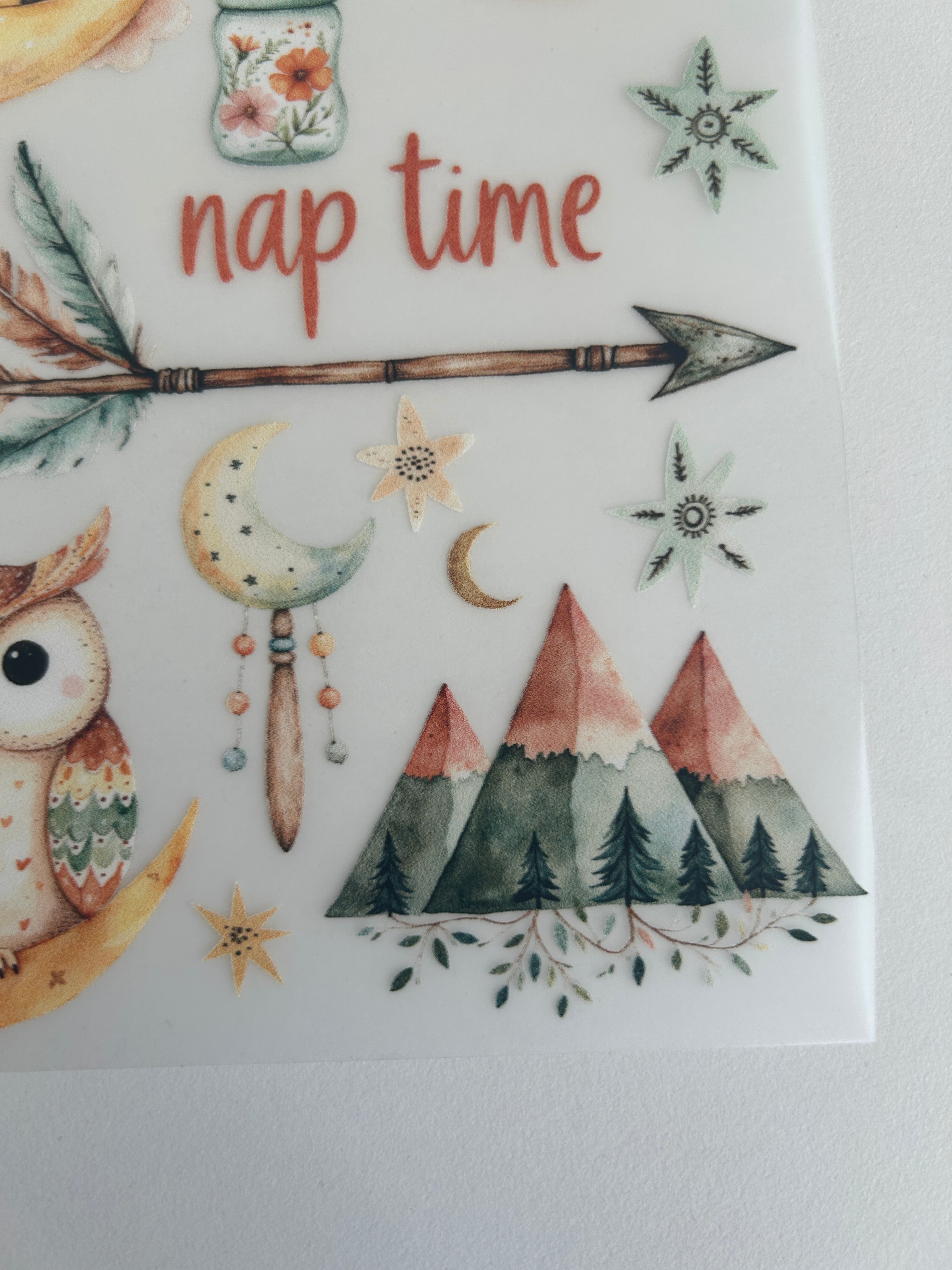 Boho Bügelbilder Mond – Nap Time Designs & Schlafmotive für kleine Träumer