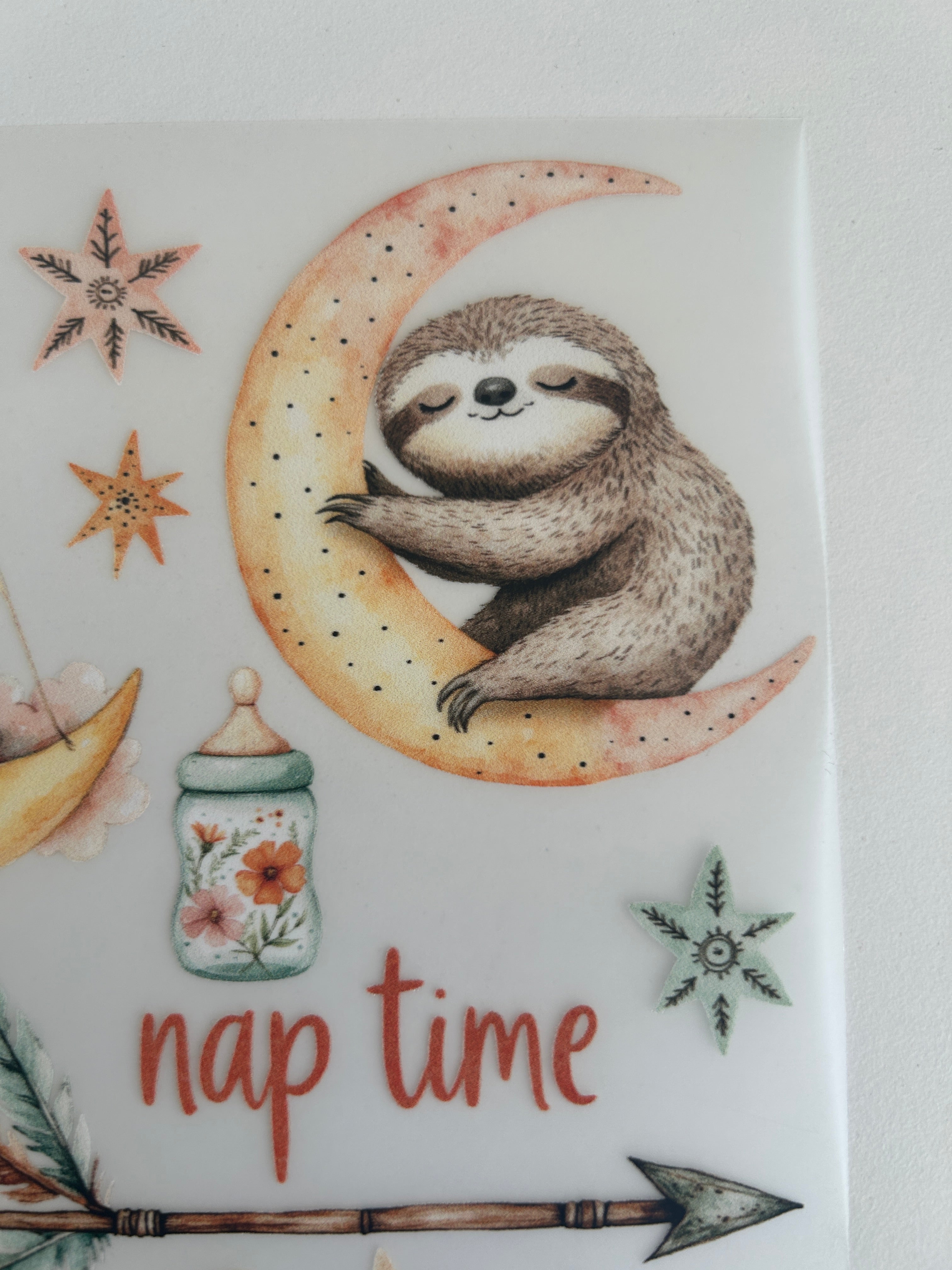 Boho Bügelbilder Mond – Nap Time Designs & Schlafmotive für kleine Träumer