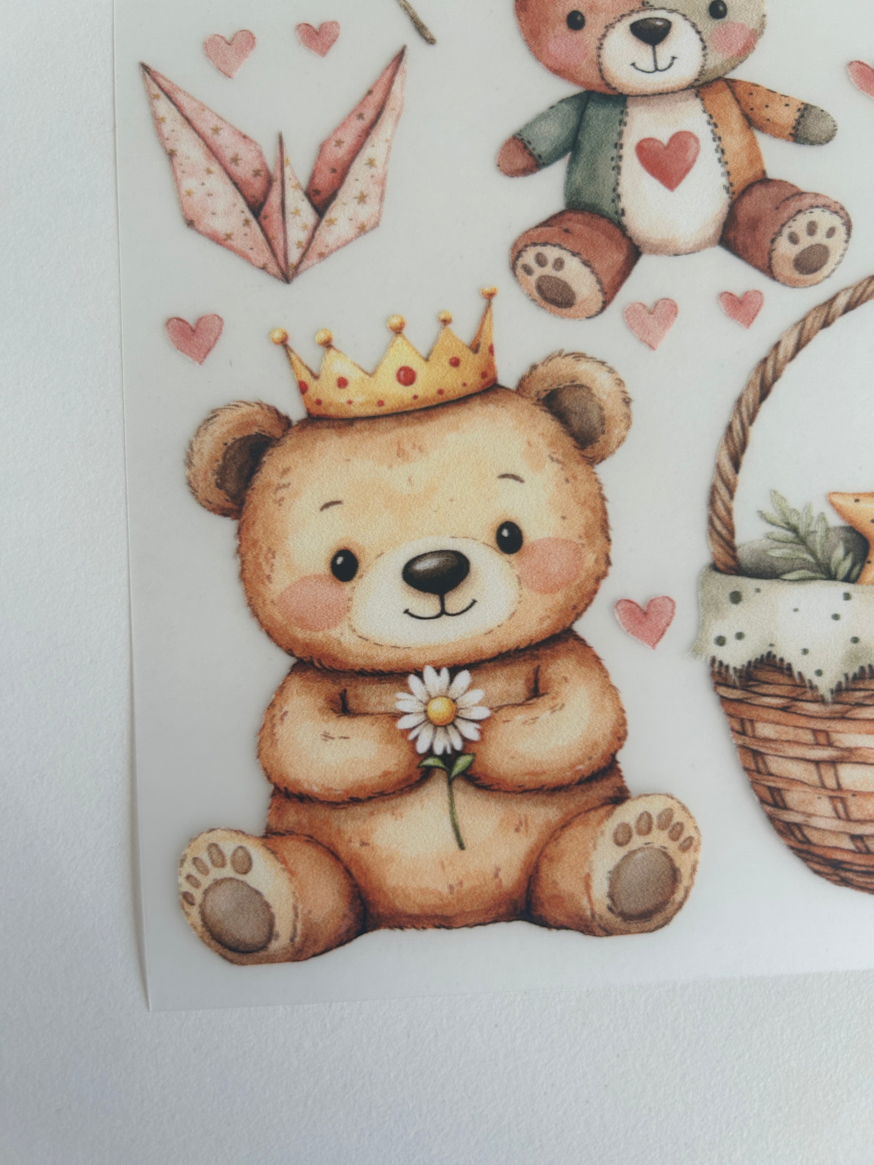 Boho Bügelbilder Bären – Süße Bärenmotive für Baby & Kinderkleidung