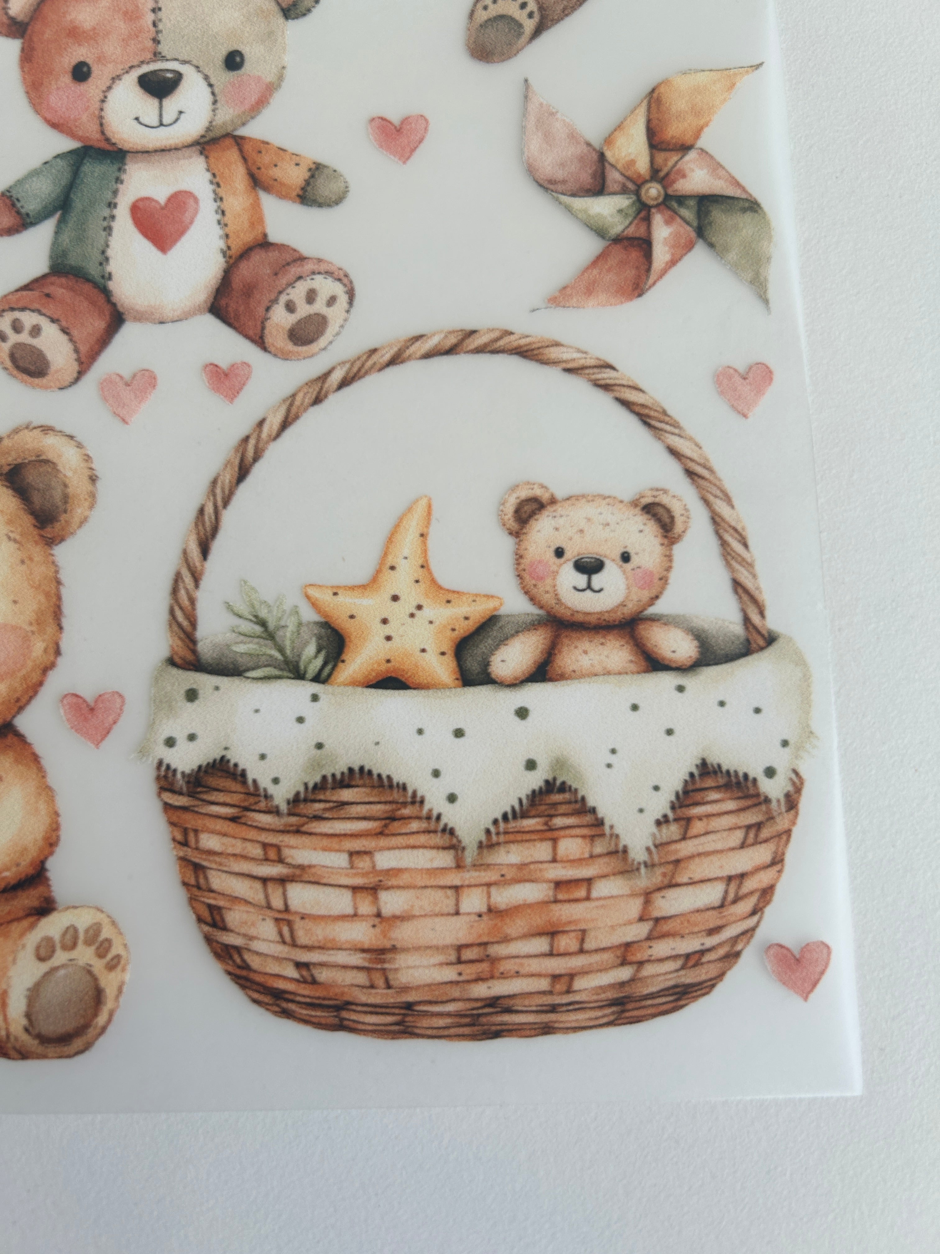 Boho Bügelbilder Bären – Süße Bärenmotive für Baby & Kinderkleidung