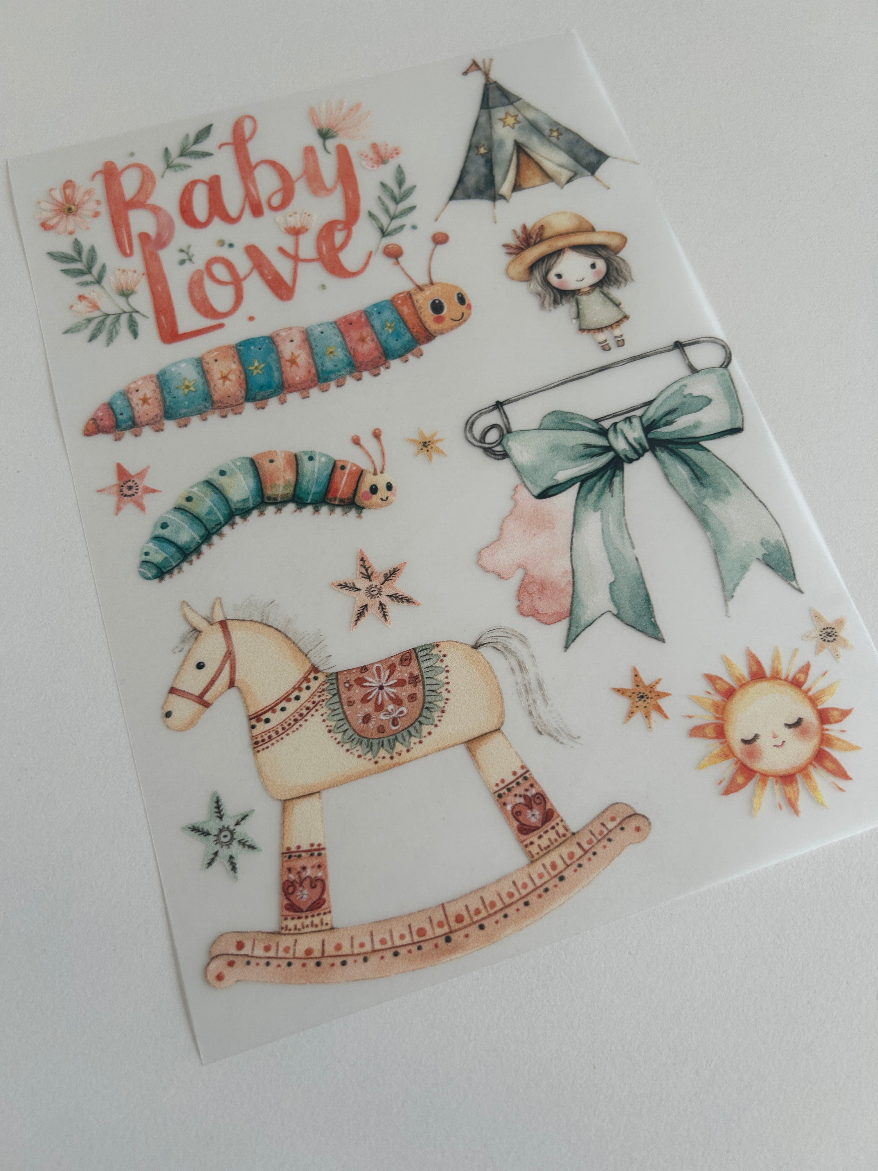 Boho Bügelbilder Baby Life – Zarte Alltagsmotive für Babys & Kinder