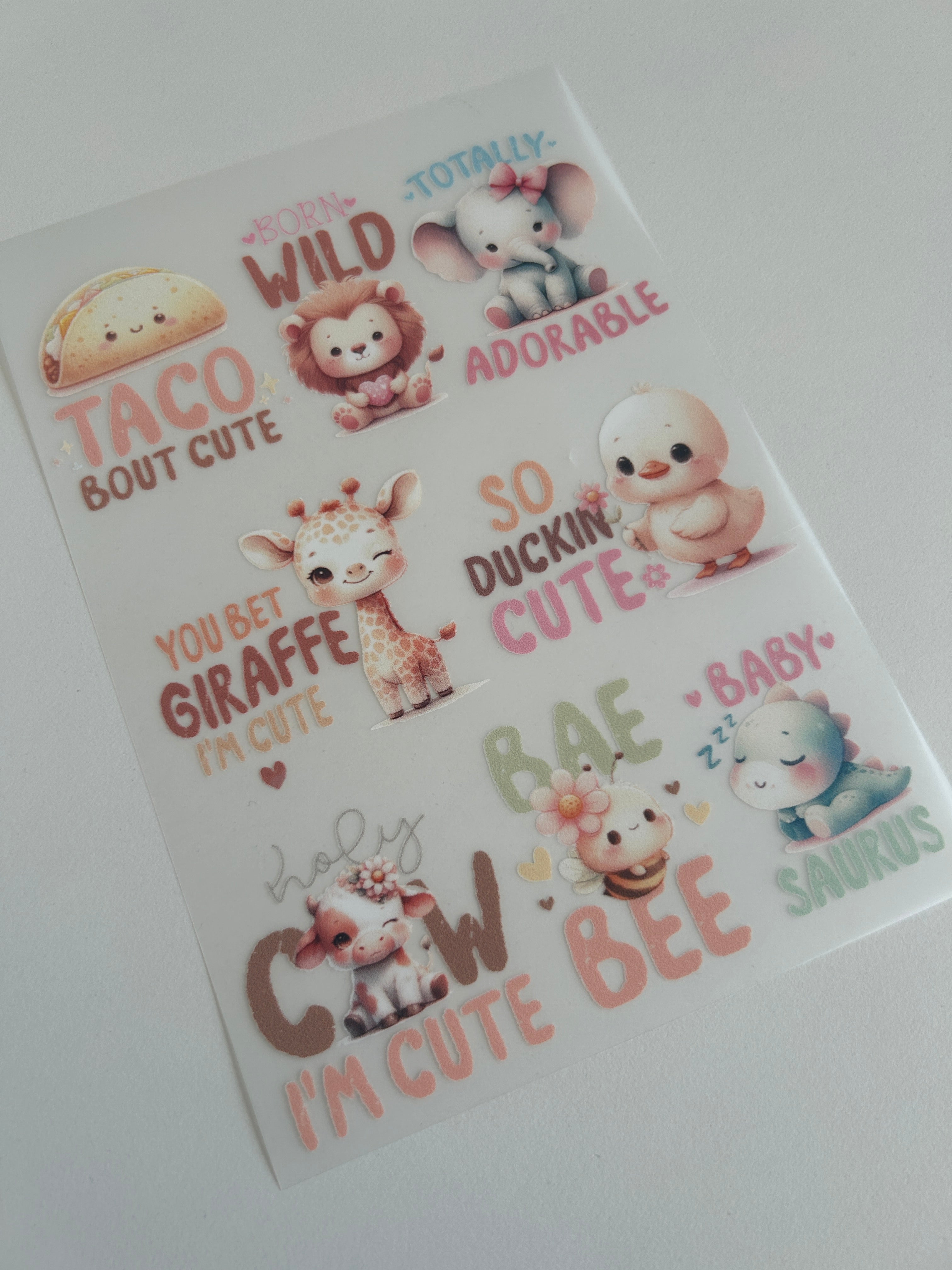 Bügelbilder Tiere – Süße Tiermotive mit Sprüchen für Baby & Kind