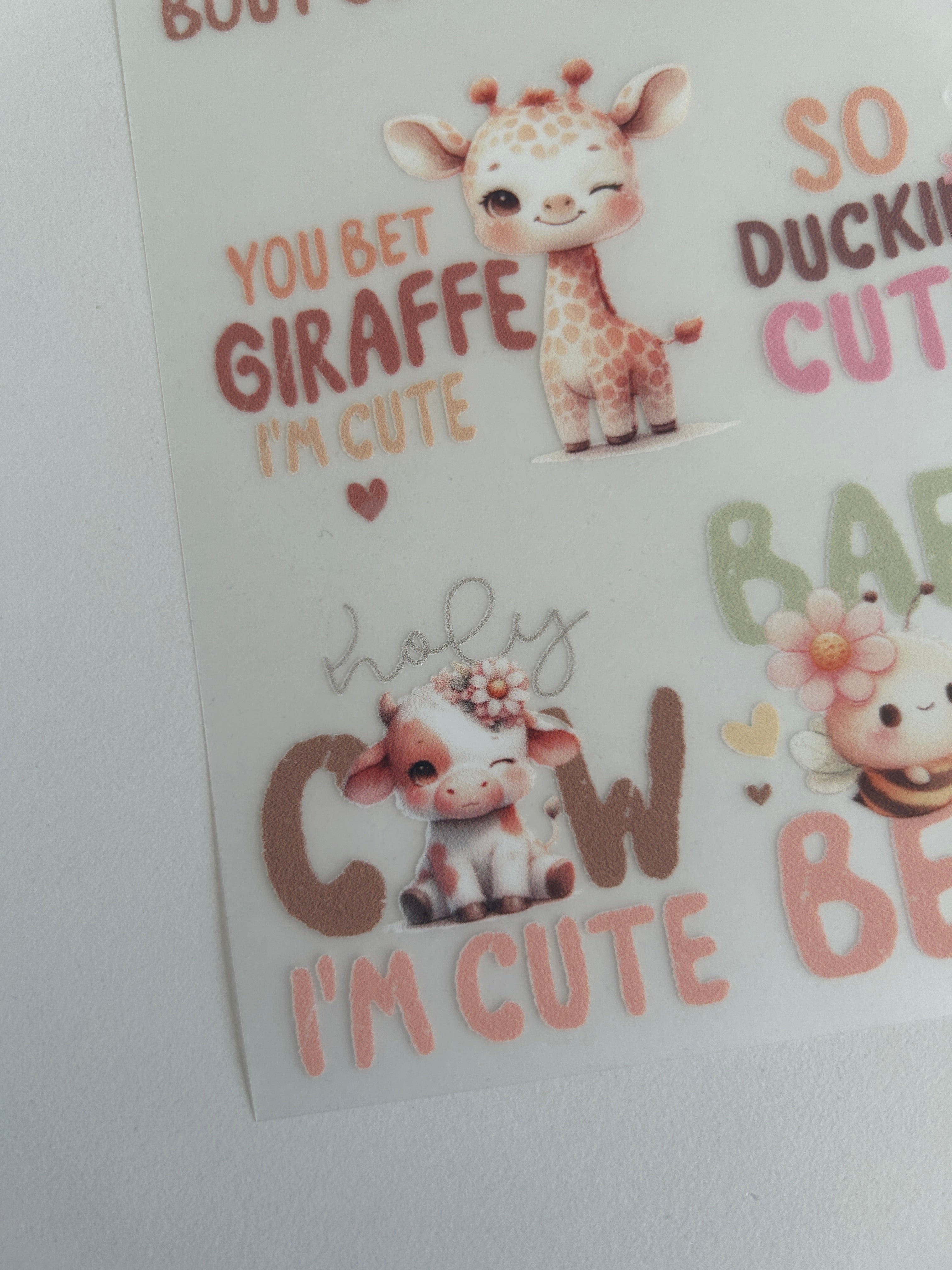 Bügelbilder Tiere – Süße Tiermotive mit Sprüchen für Baby & Kind