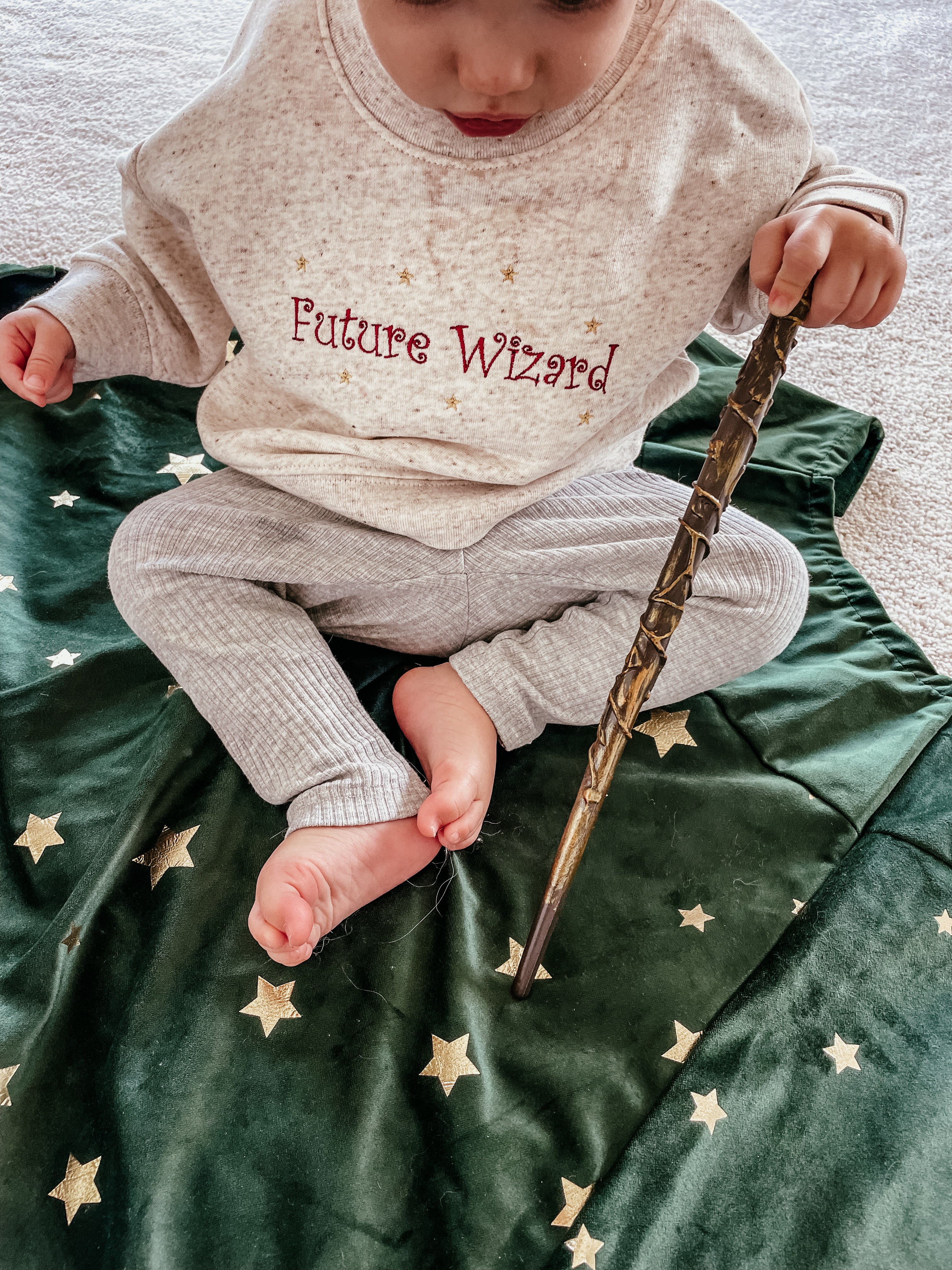 Personalizable baby sweatshirt made of organic cotton