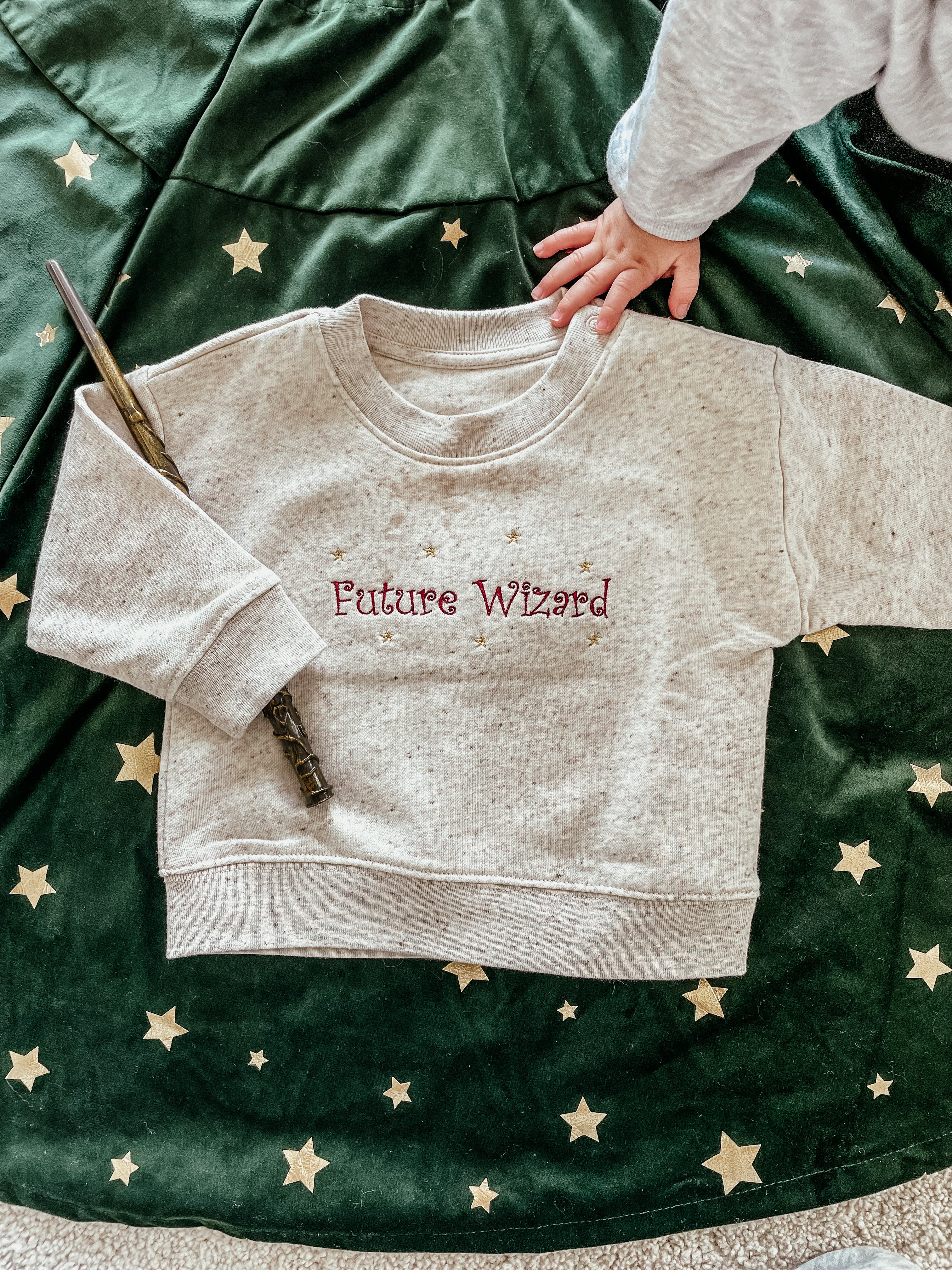 Personalizable baby sweatshirt made of organic cotton