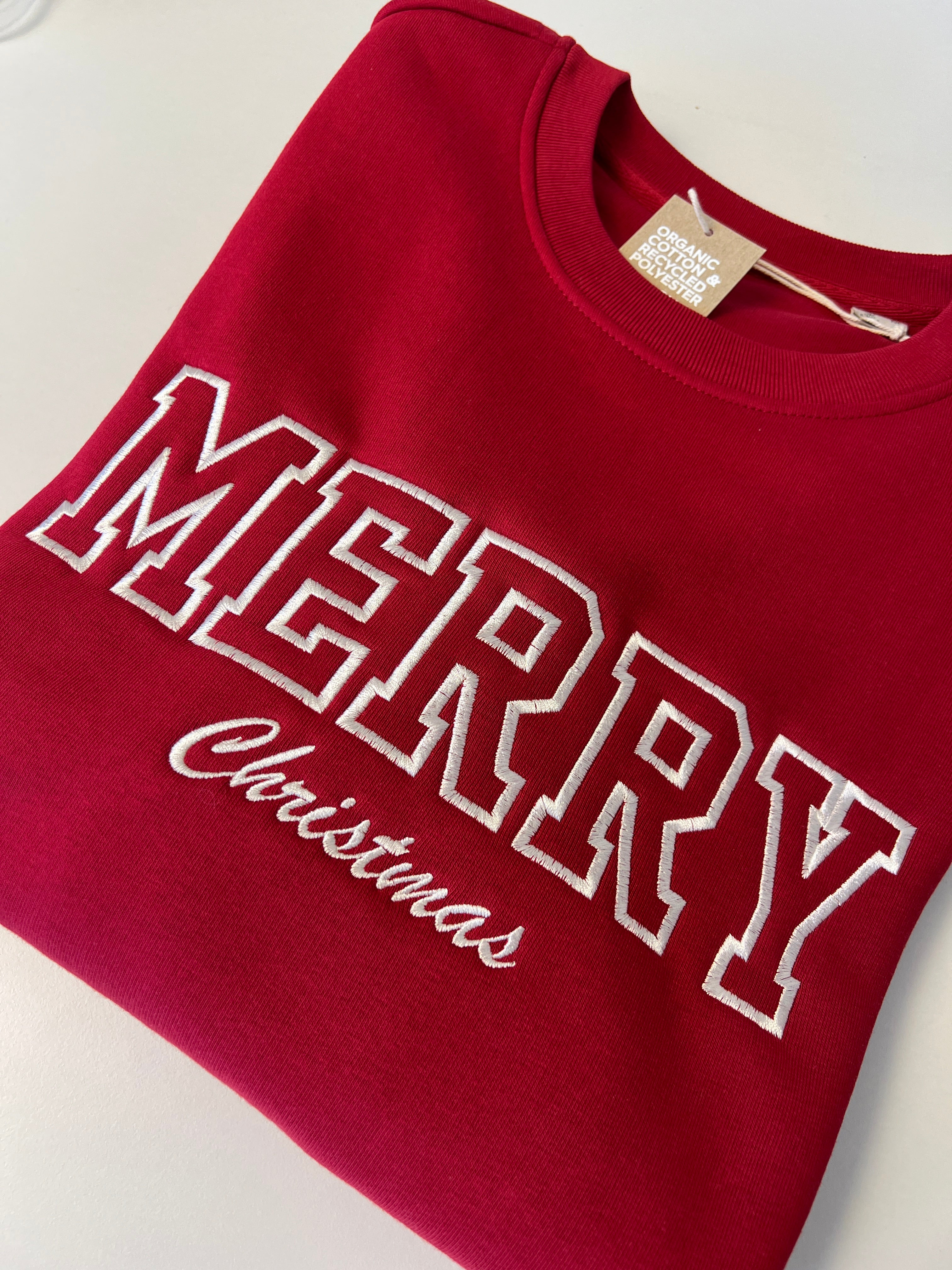 Personalizable sweatshirt, embroidered, individual, sustainable and ecological