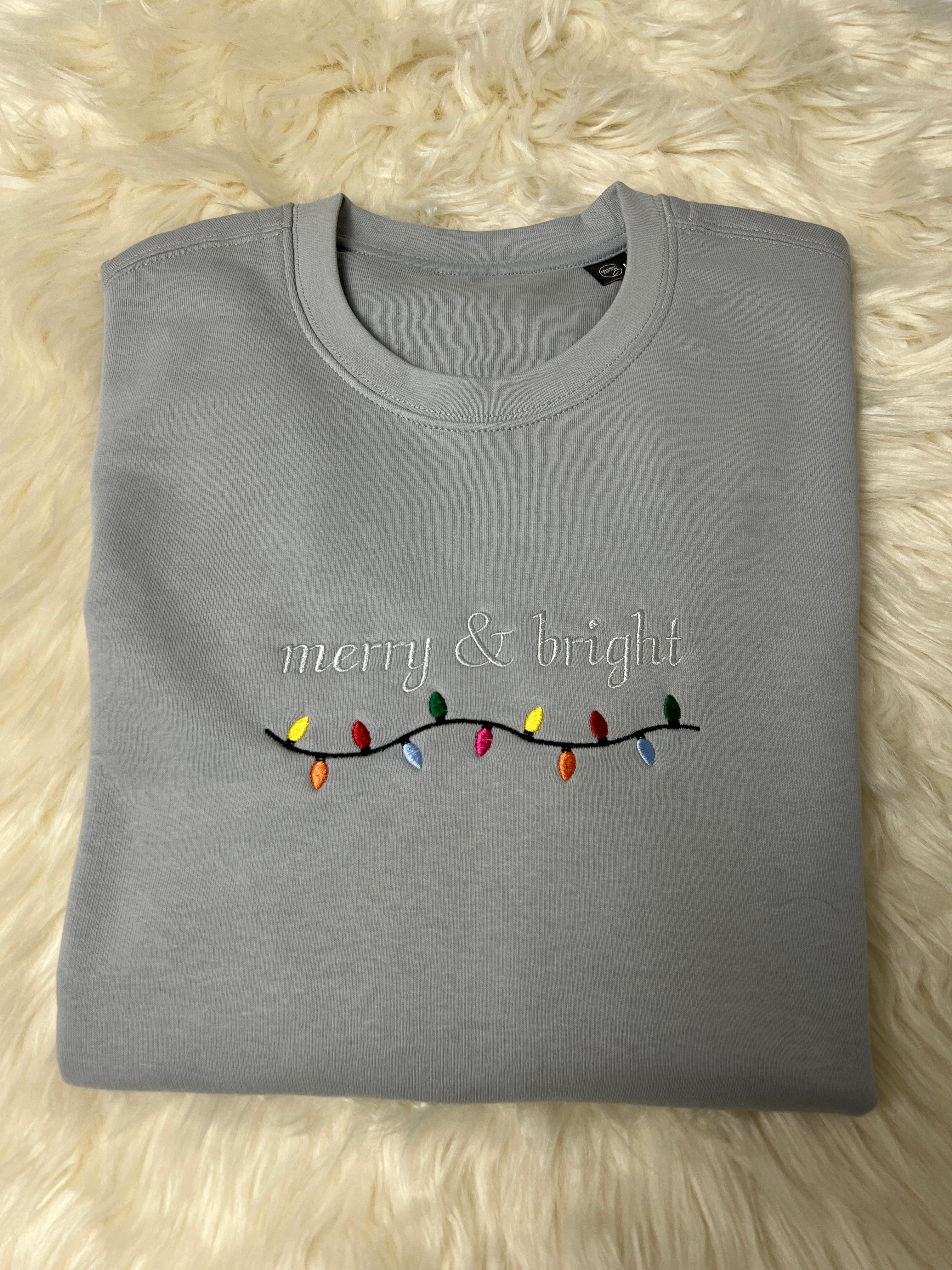 Personalizable sweatshirt, embroidered, individual, sustainable and ecological