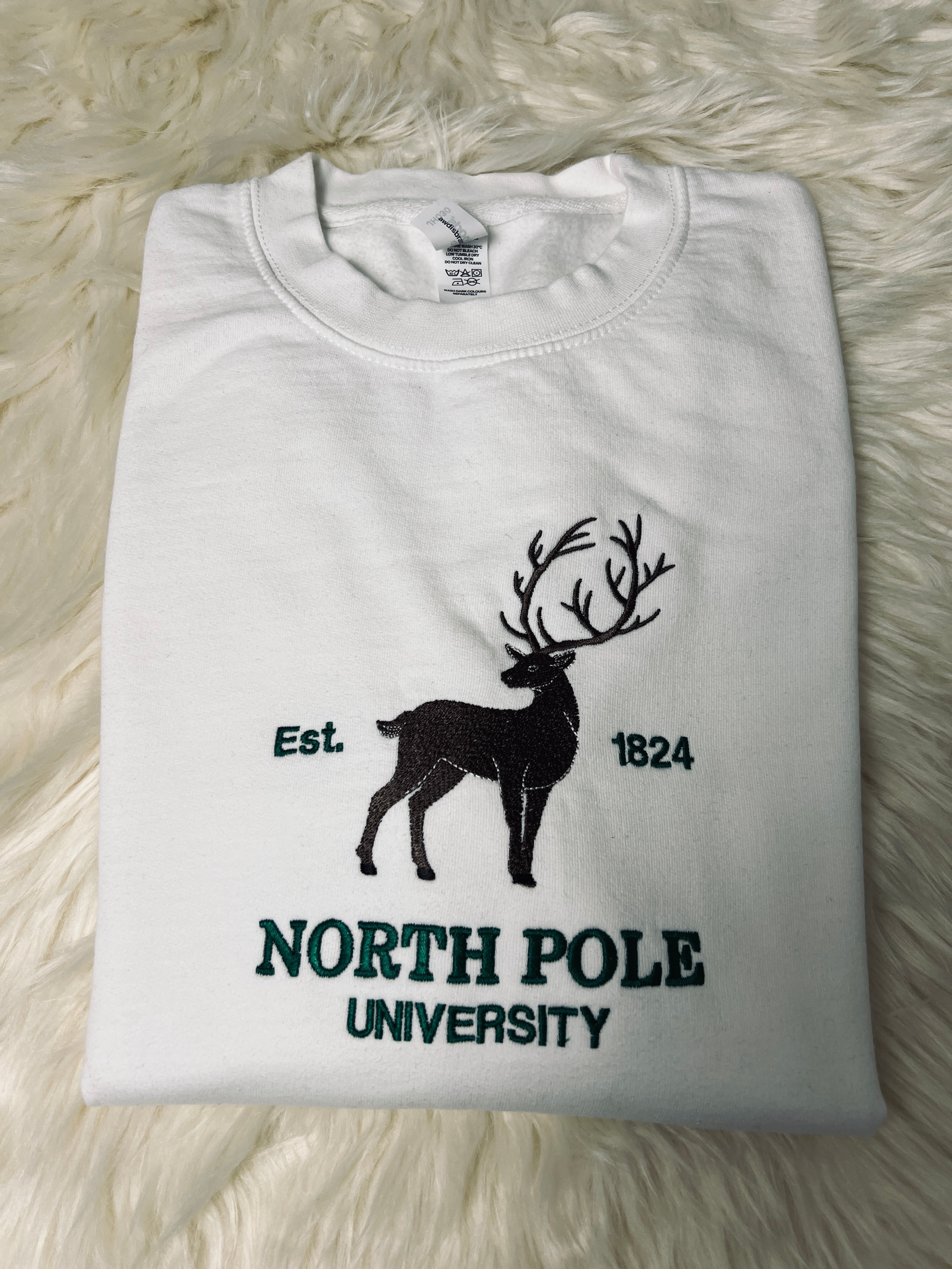 Personalizable sweatshirt, embroidered, individual, sustainable and ecological