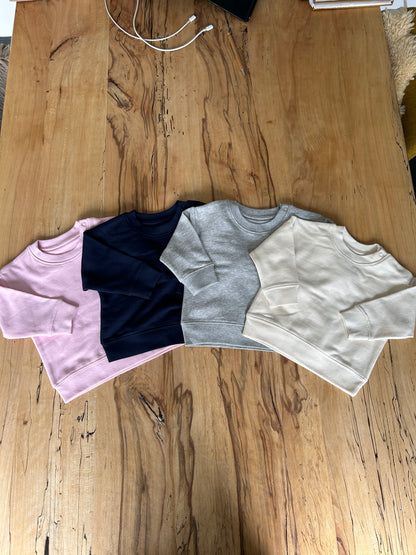 Baby/Children's memory sweater - personalized with letters from old clothes