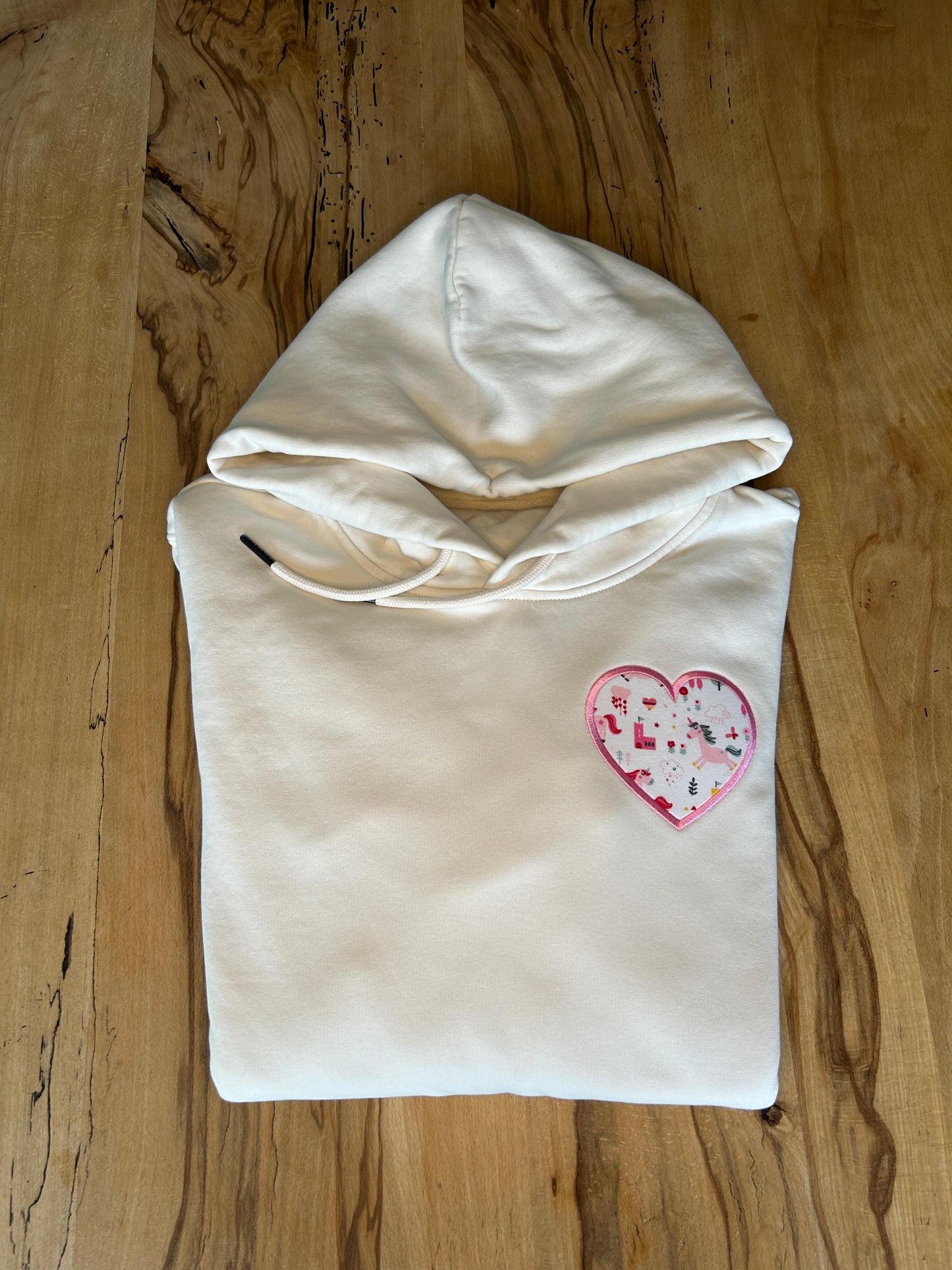 Commemorative sweater - personalized with appliqués from old clothes