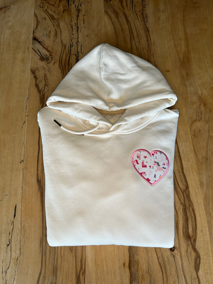 Commemorative sweater - personalized with appliqués from old clothes
