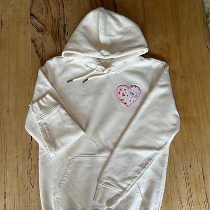 Commemorative sweater - personalized with appliqués from old clothes