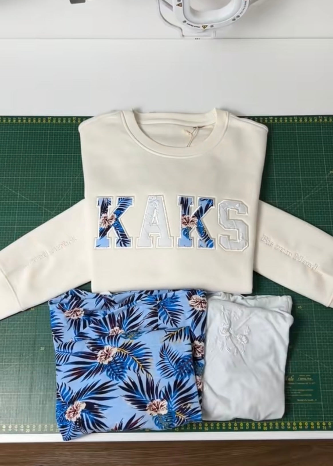Memory sweater - personalized with letters from old clothes