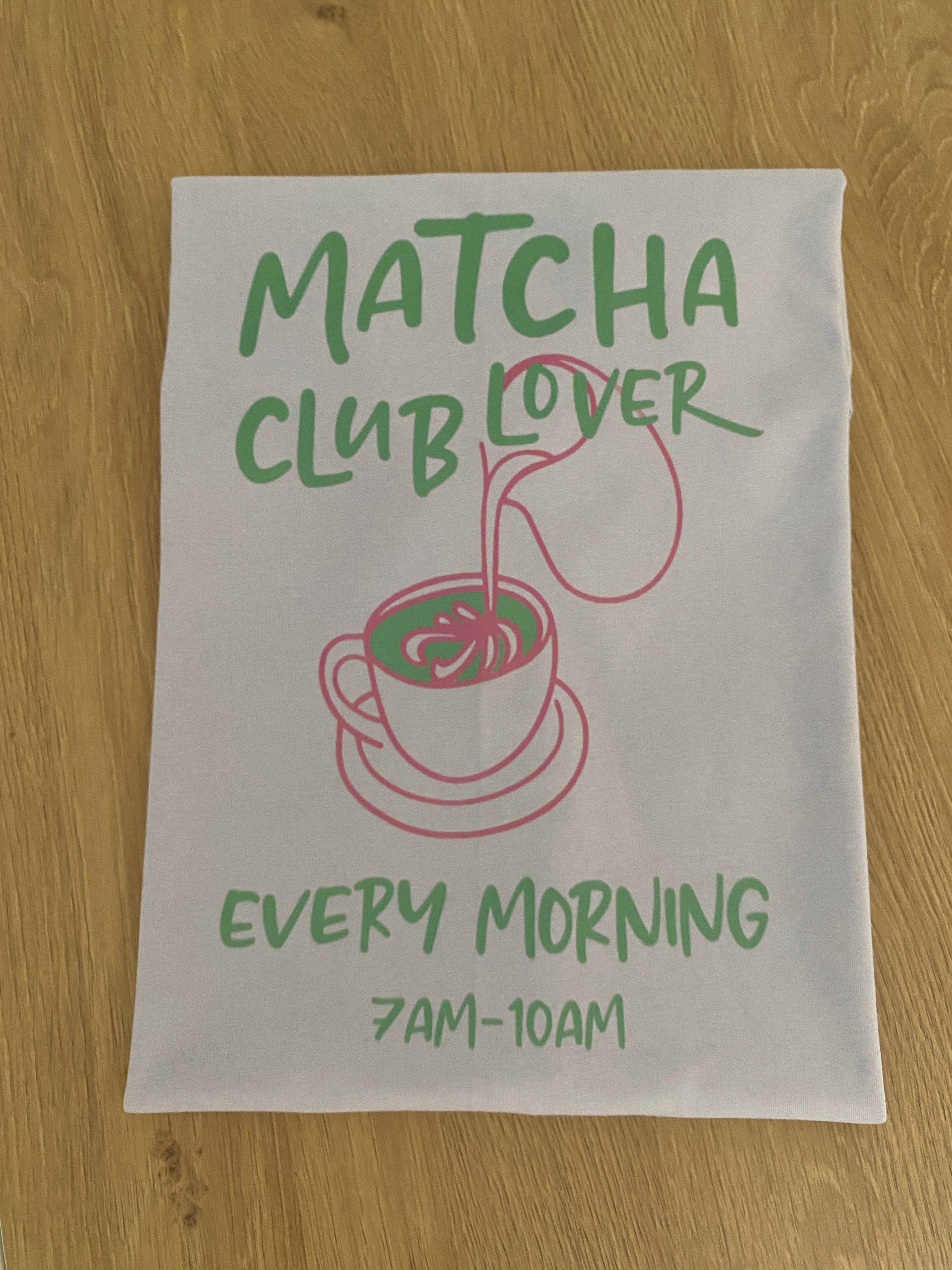 Matcha Club Lover – T-Shirt aus Bio-Baumwolle