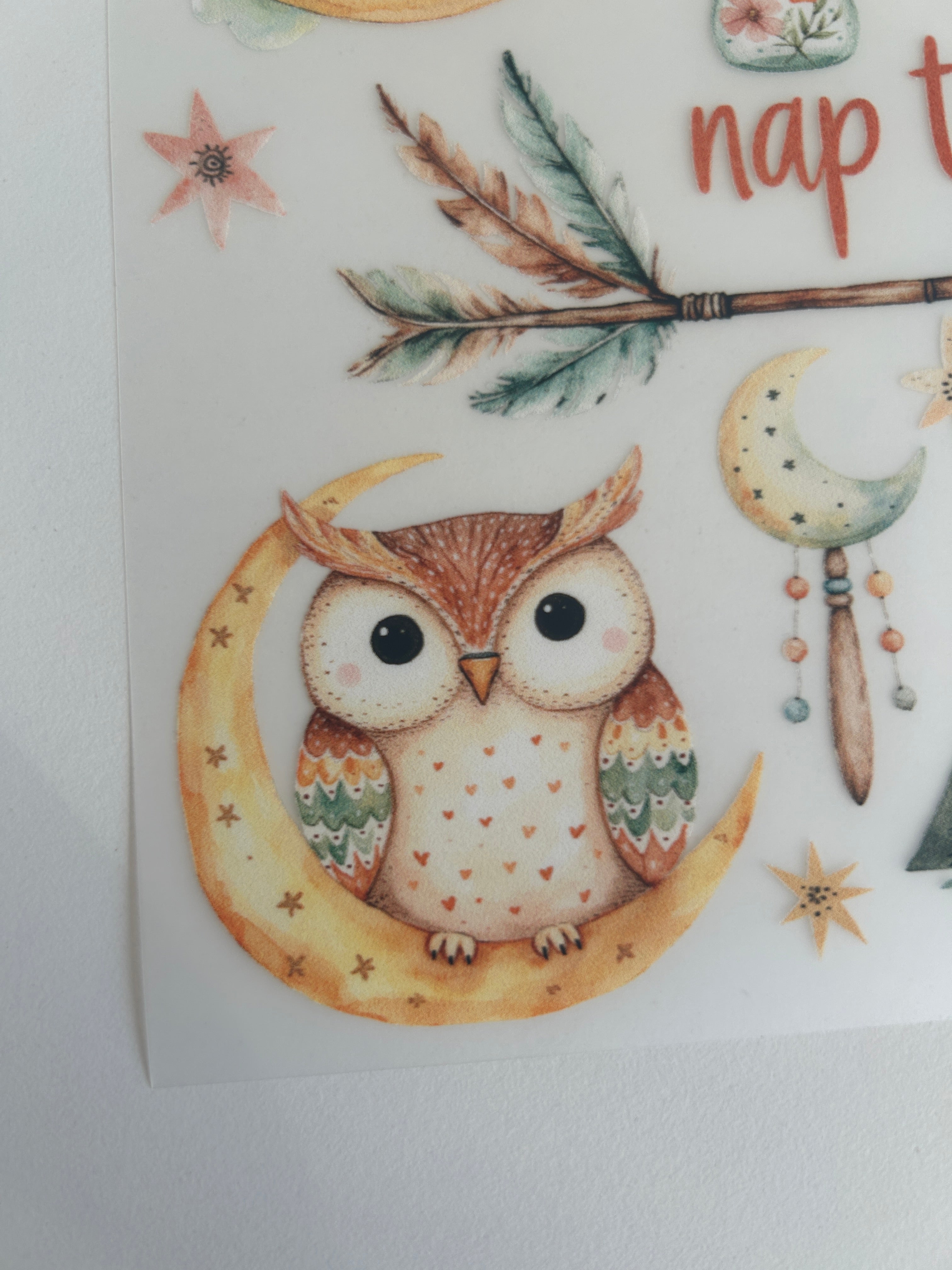 Boho Bügelbilder Mond – Nap Time Designs & Schlafmotive für kleine Träumer