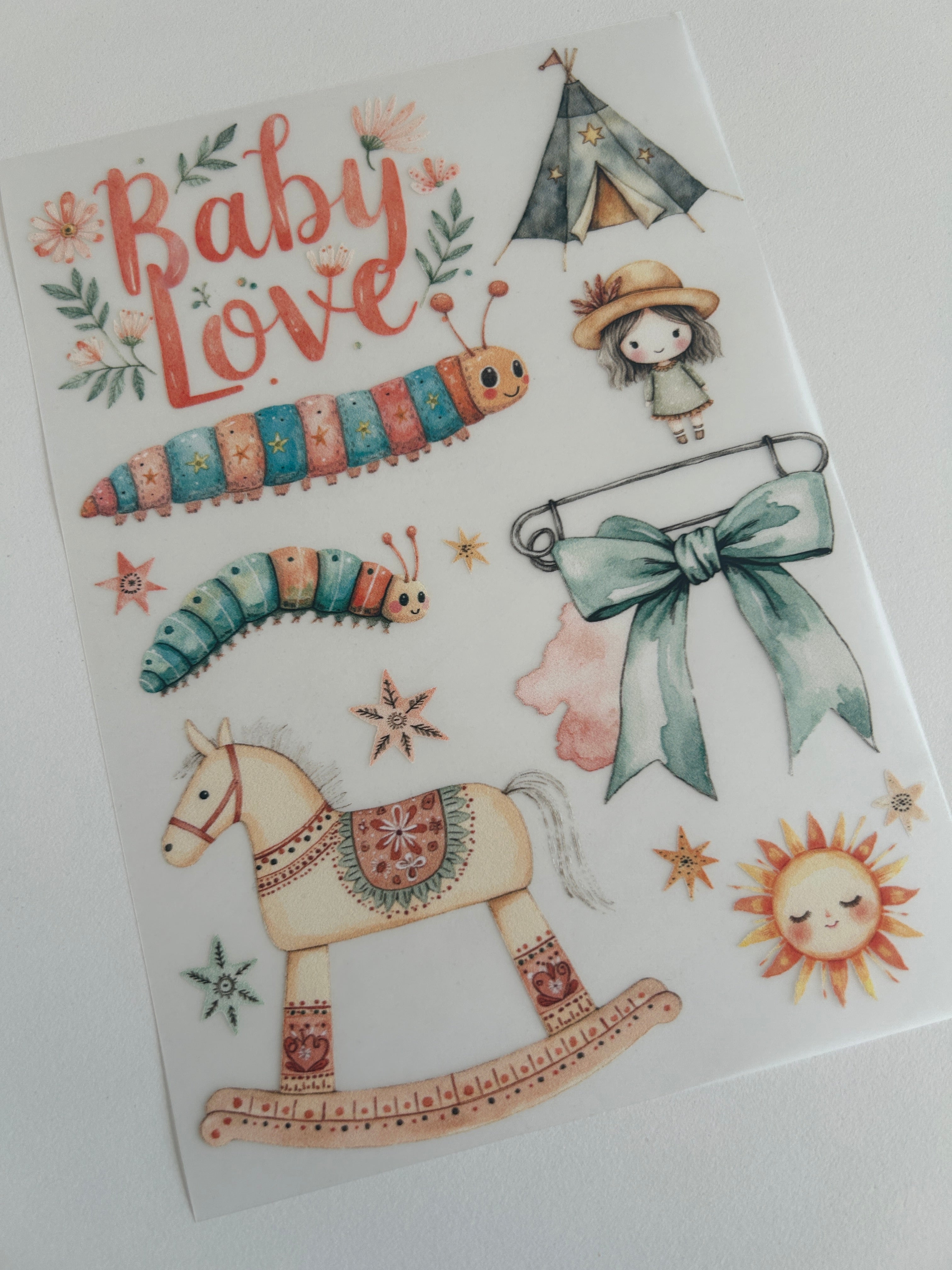 Boho Bügelbilder Baby Life – Zarte Alltagsmotive für Babys & Kinder