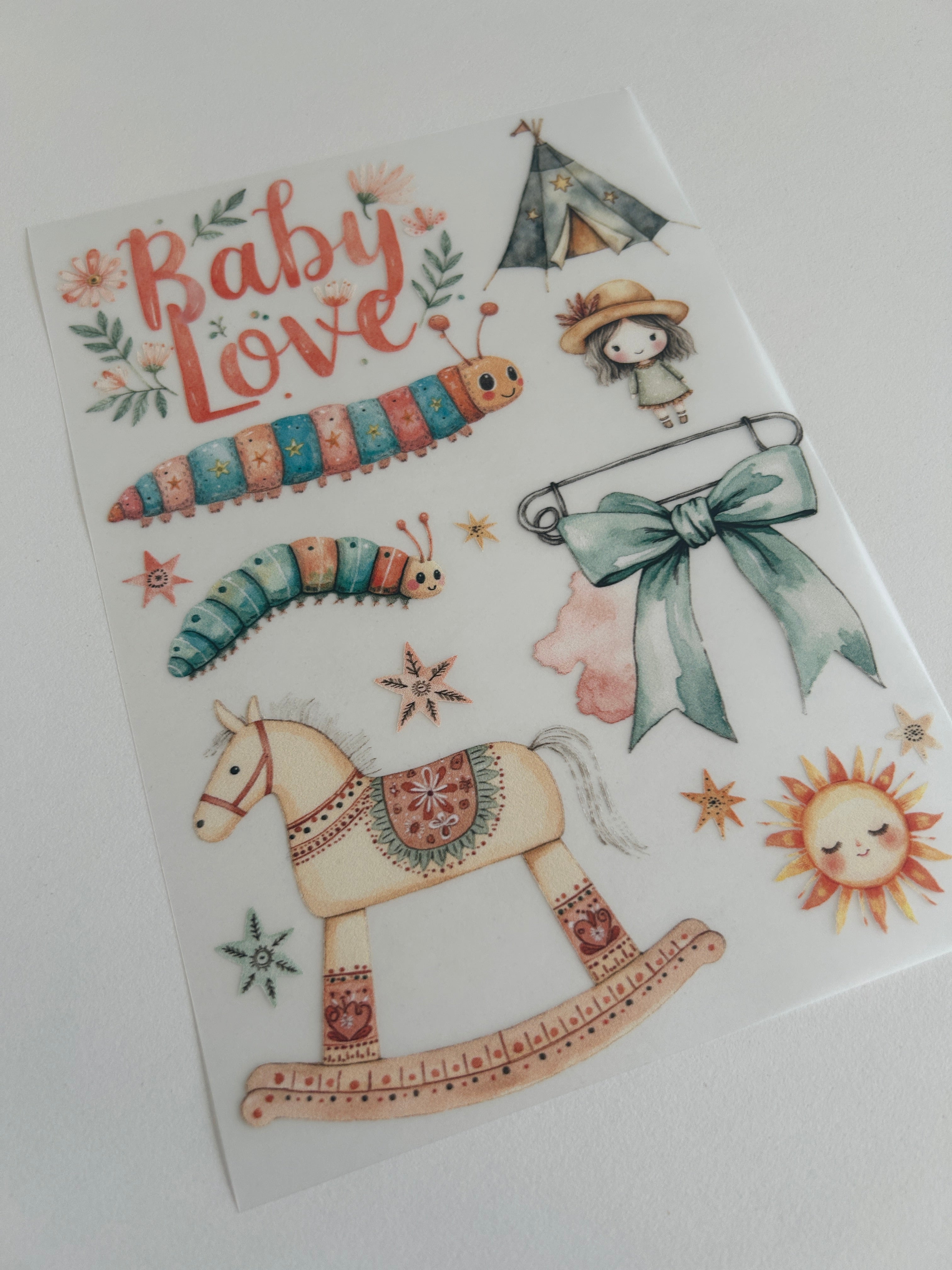 Boho Bügelbilder Baby Life – Zarte Alltagsmotive für Babys & Kinder