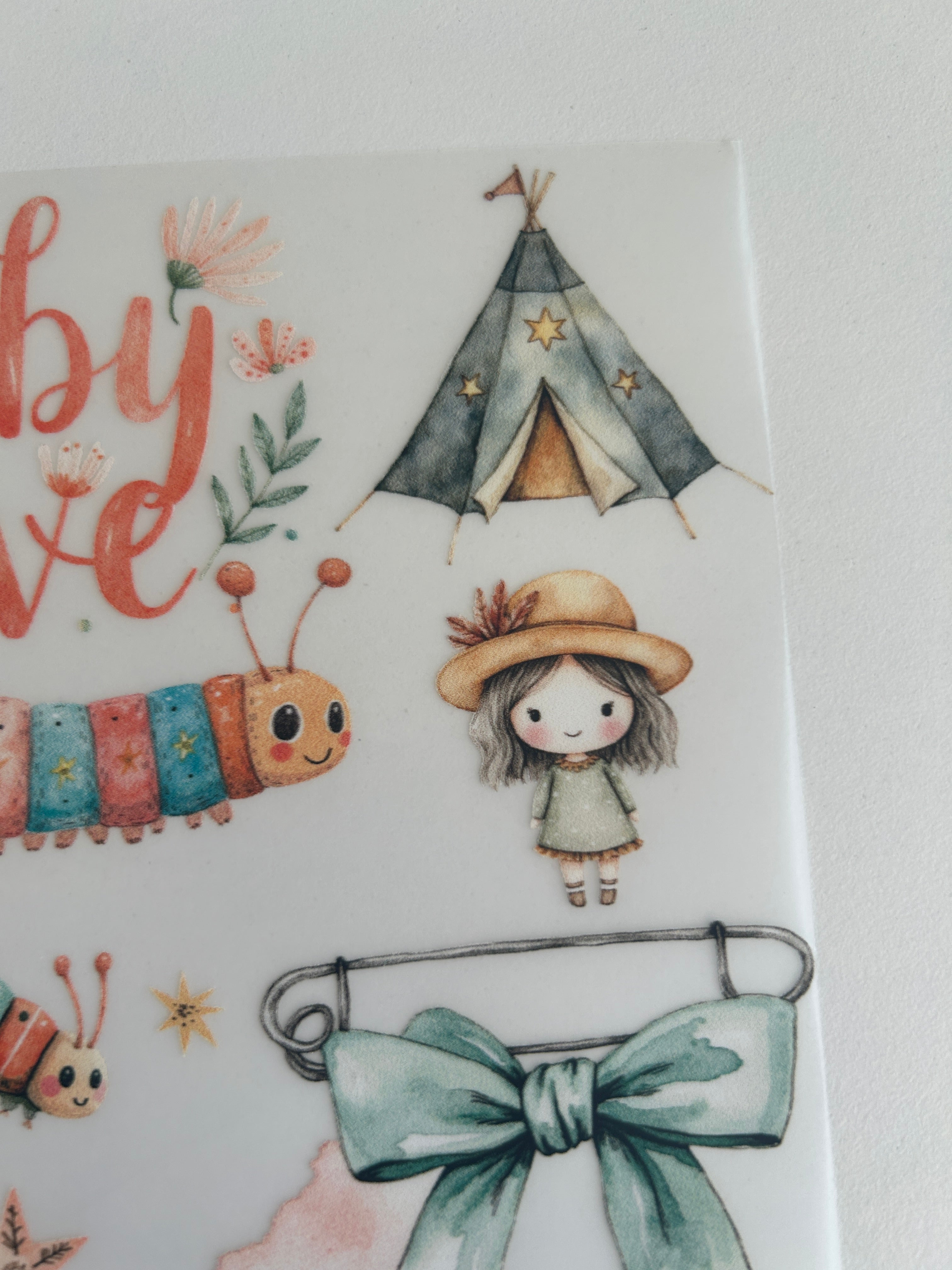 Boho Bügelbilder Baby Life – Zarte Alltagsmotive für Babys & Kinder