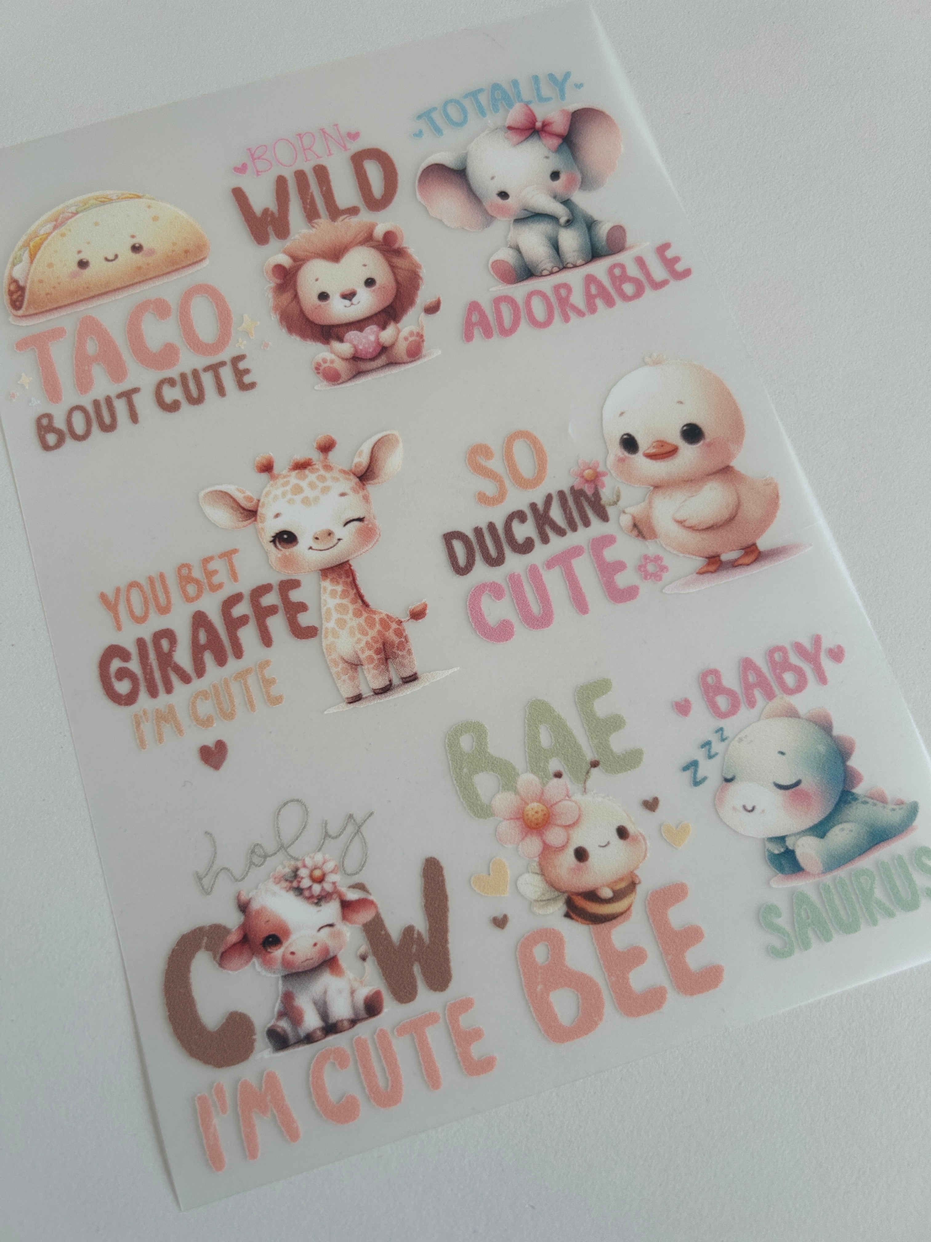 Bügelbilder Tiere – Süße Tiermotive mit Sprüchen für Baby & Kind