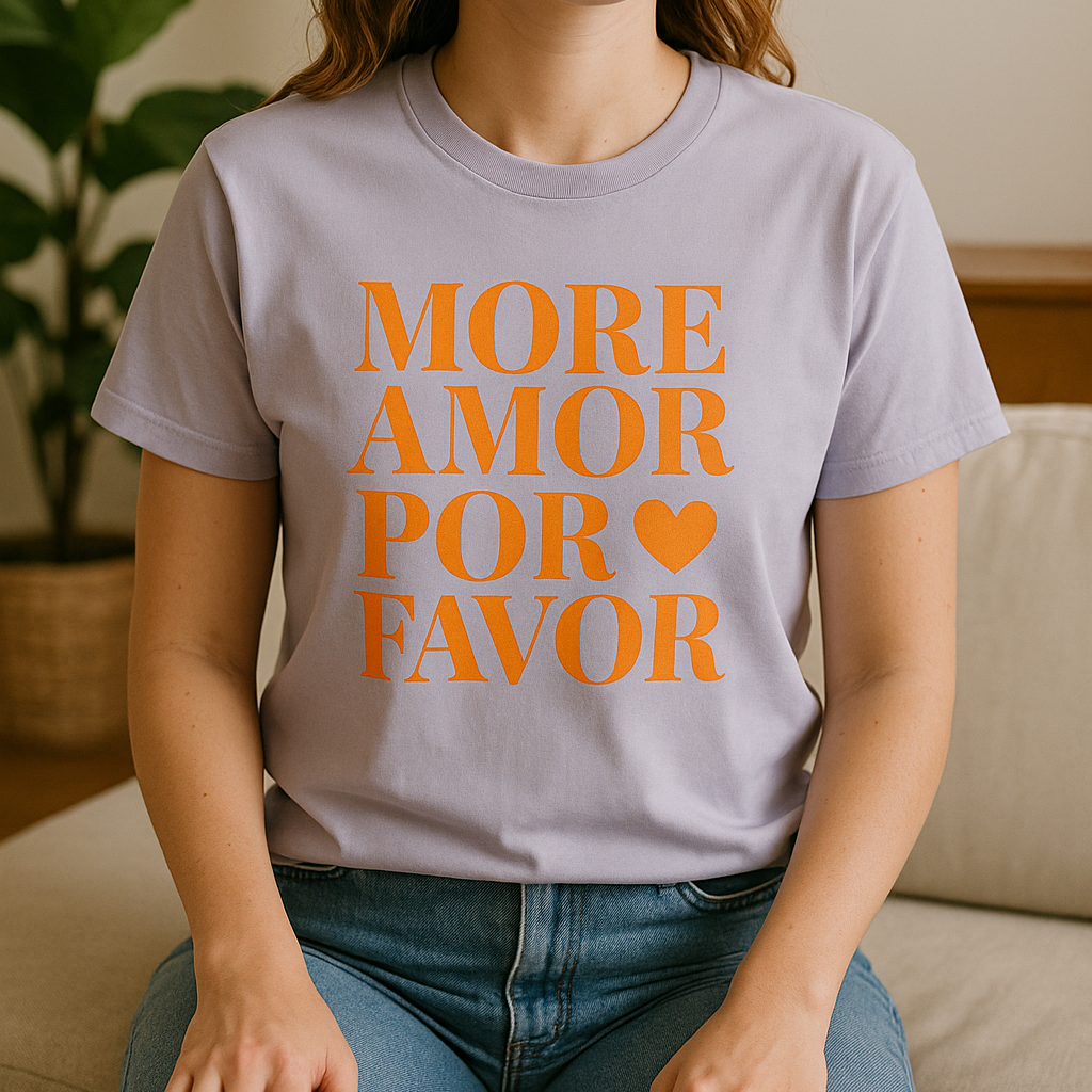 More Amore Por Favor – T-Shirt aus Bio-Baumwolle