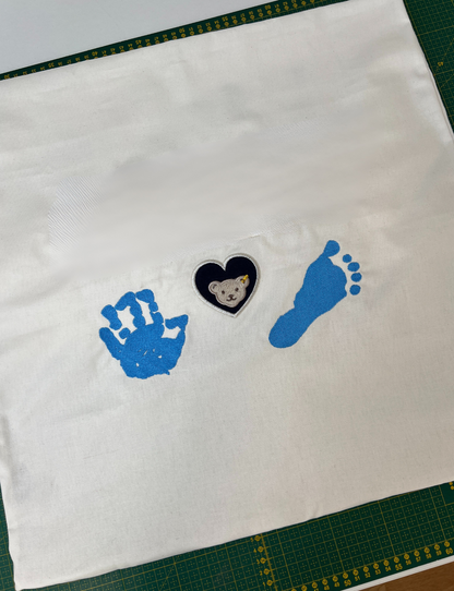 Individueller Kissenbezug - bestickt mit Kinderzeichnung oder einer anderen besonderen Zeichnung