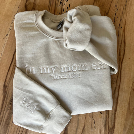 Personalizable sweatshirt, embroidered, individual, sustainable and ecological