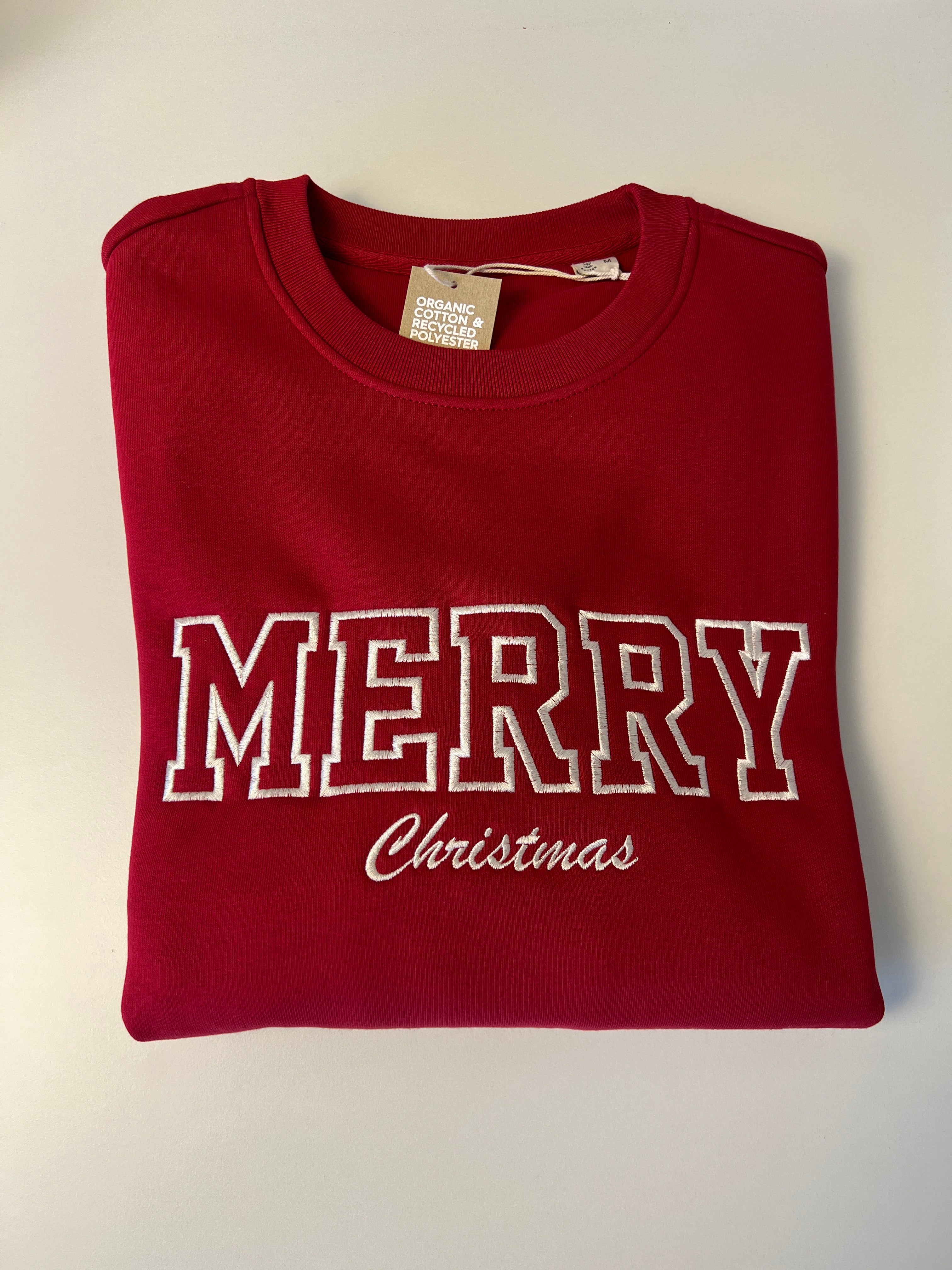 Personalizable sweatshirt, embroidered, individual, sustainable and ecological