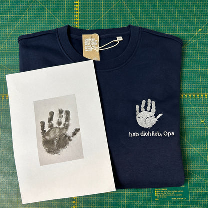 Individuell besticktes T-Shirt mit Kinderzeichnung oder einer anderen besonderen Zeichnung
