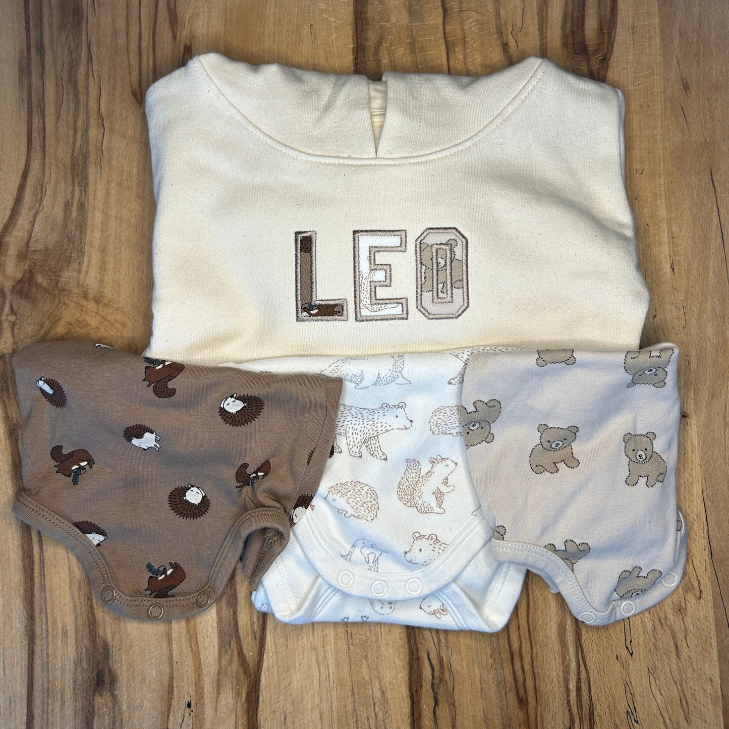 Baby/Children's memory sweater - personalized with letters from old clothes